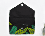 black green leaf Beaded Clutch (2)