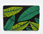 black green leaf Beaded Clutch (2)