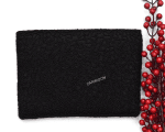 BLACK RED BERRIES Beaded Clutch