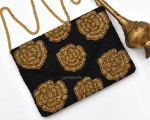 GOLD ROSE BEADED BAG (7)