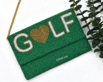 Green golf Beaded bag game day bag