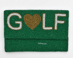 Green golf Beaded bag game day bag