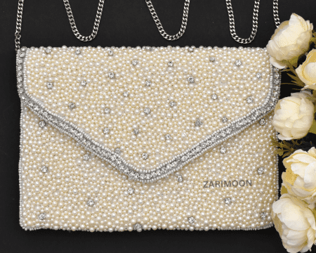 PEARL GEMS BEADED BAG