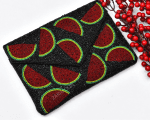 WATERMELONE BEADED BAG