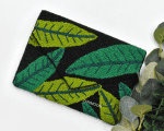 black green leaf Beaded Clutch (2)