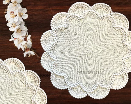 beaded placemats zarimoon