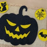 Halloween handmade beaded  placemats